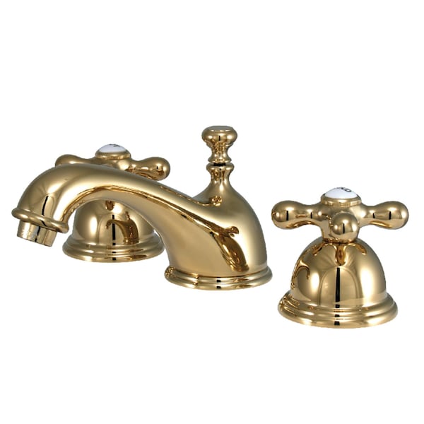 KS3962AX 8" Widespread Bathroom Faucet, Polished Brass